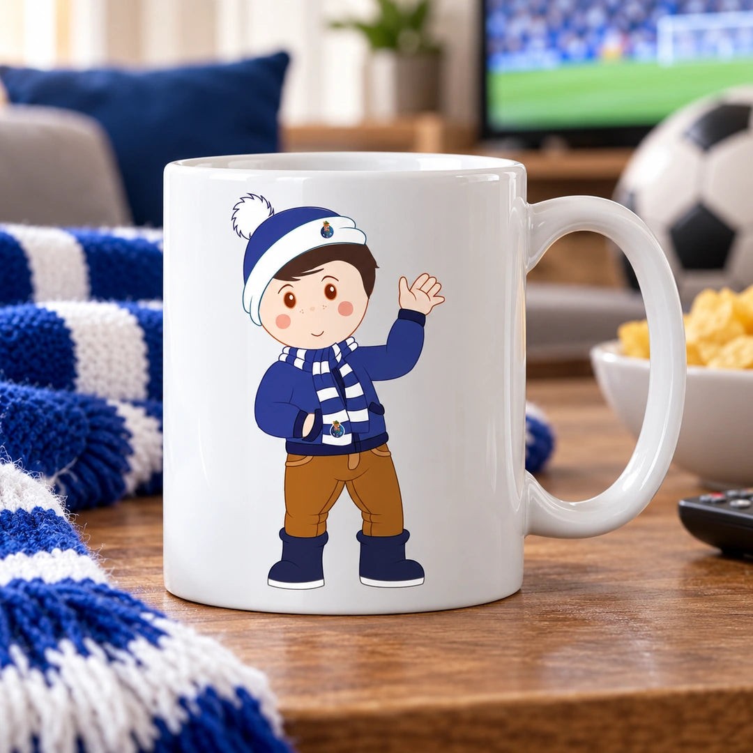 Caneca de Cerâmica Adepto do Porto em ambiente lifestyle | Cucawik
