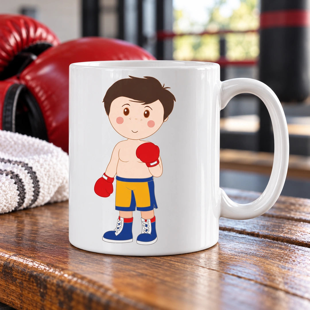 Caneca de Cerâmica Boxe em ambiente lifestyle | Cucawik