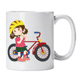 Caneca de Cerâmica Ciclista Mulher | Cucawik