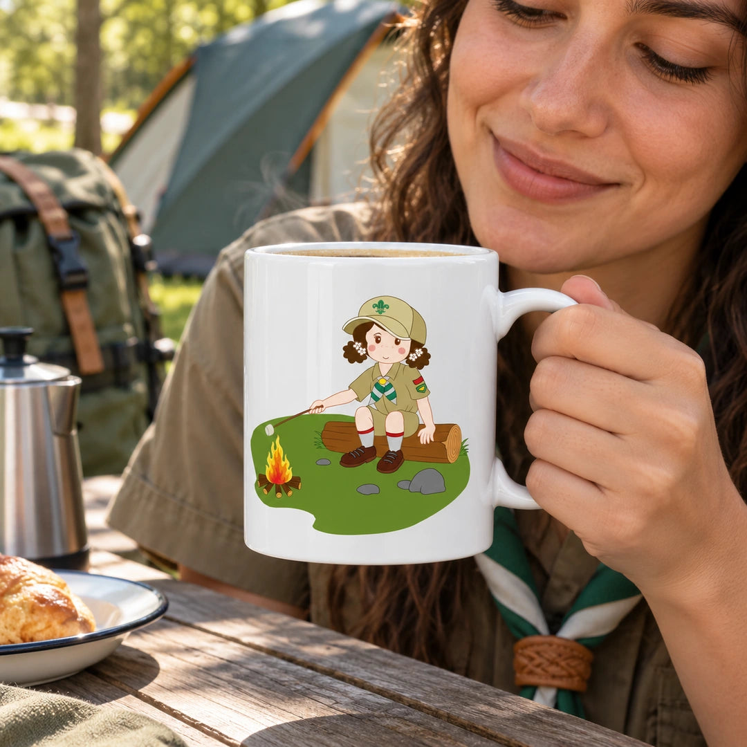 Caneca de Cerâmica Escuteira em utilização | Cucawik