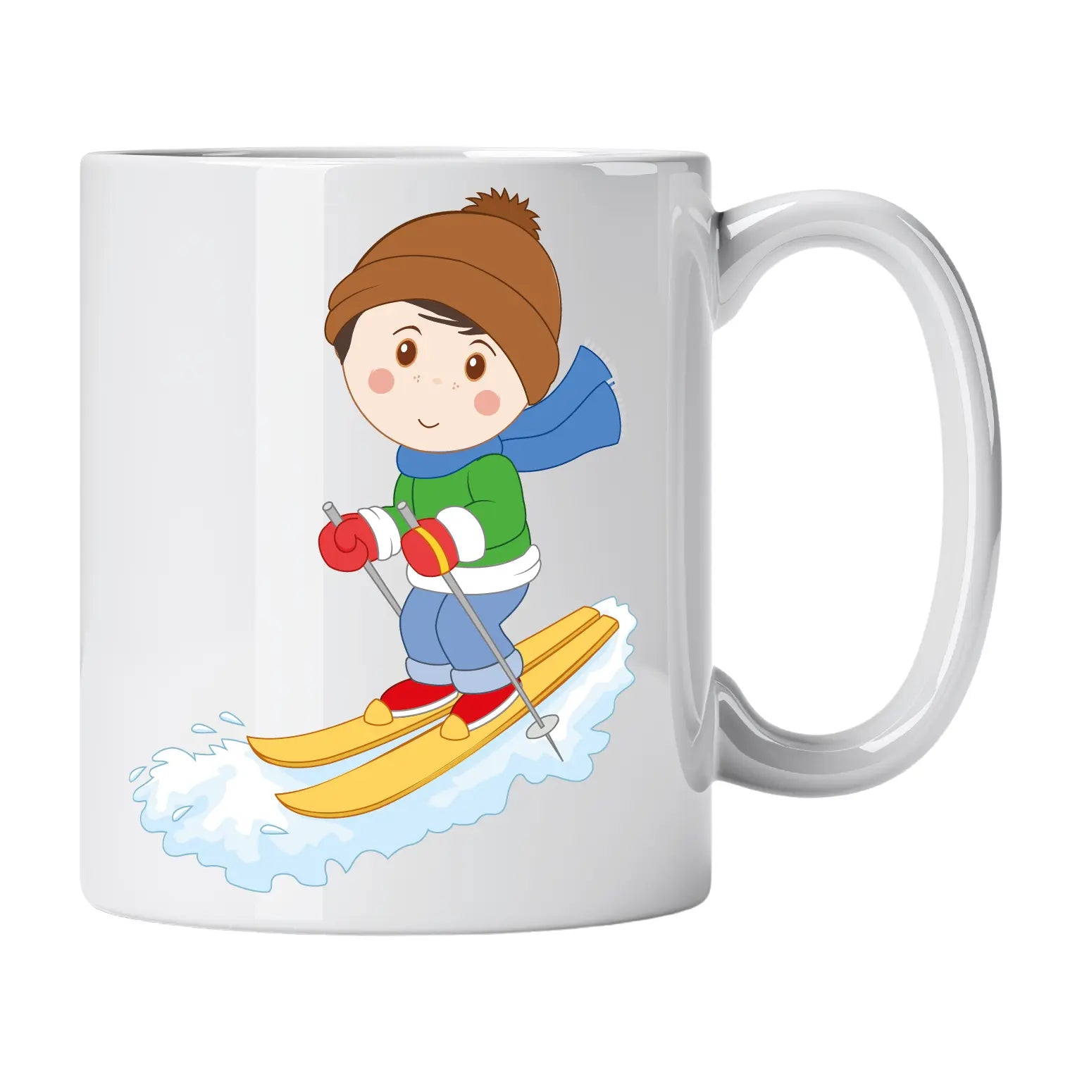 Caneca Esquiador e Esquiadora Cucawik