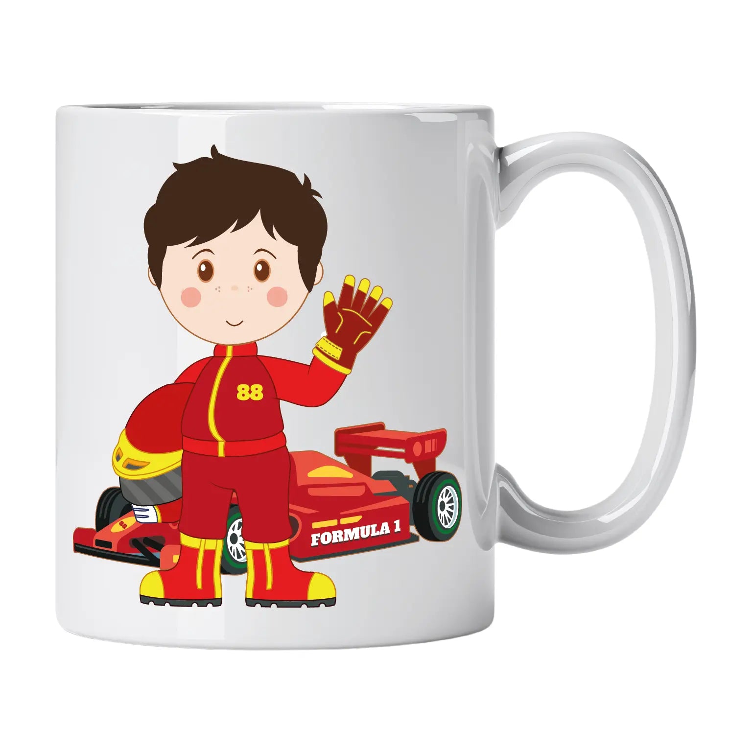 Caneca de Cerâmica Piloto Fórmula 1 | Cucawik
