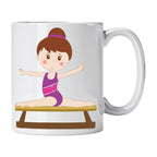 Caneca de Cerâmica Ginástica Artística de Trave | Cucawik
