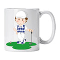 Caneca de Cerâmica Jogador de Golfe | Cucawik