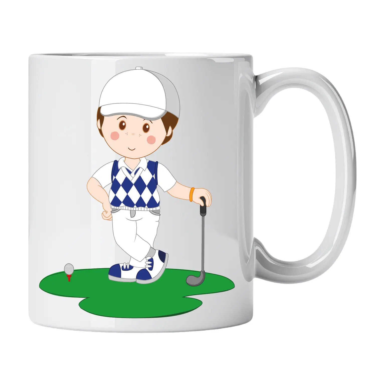 Caneca de Cerâmica Jogador de Golfe | Cucawik