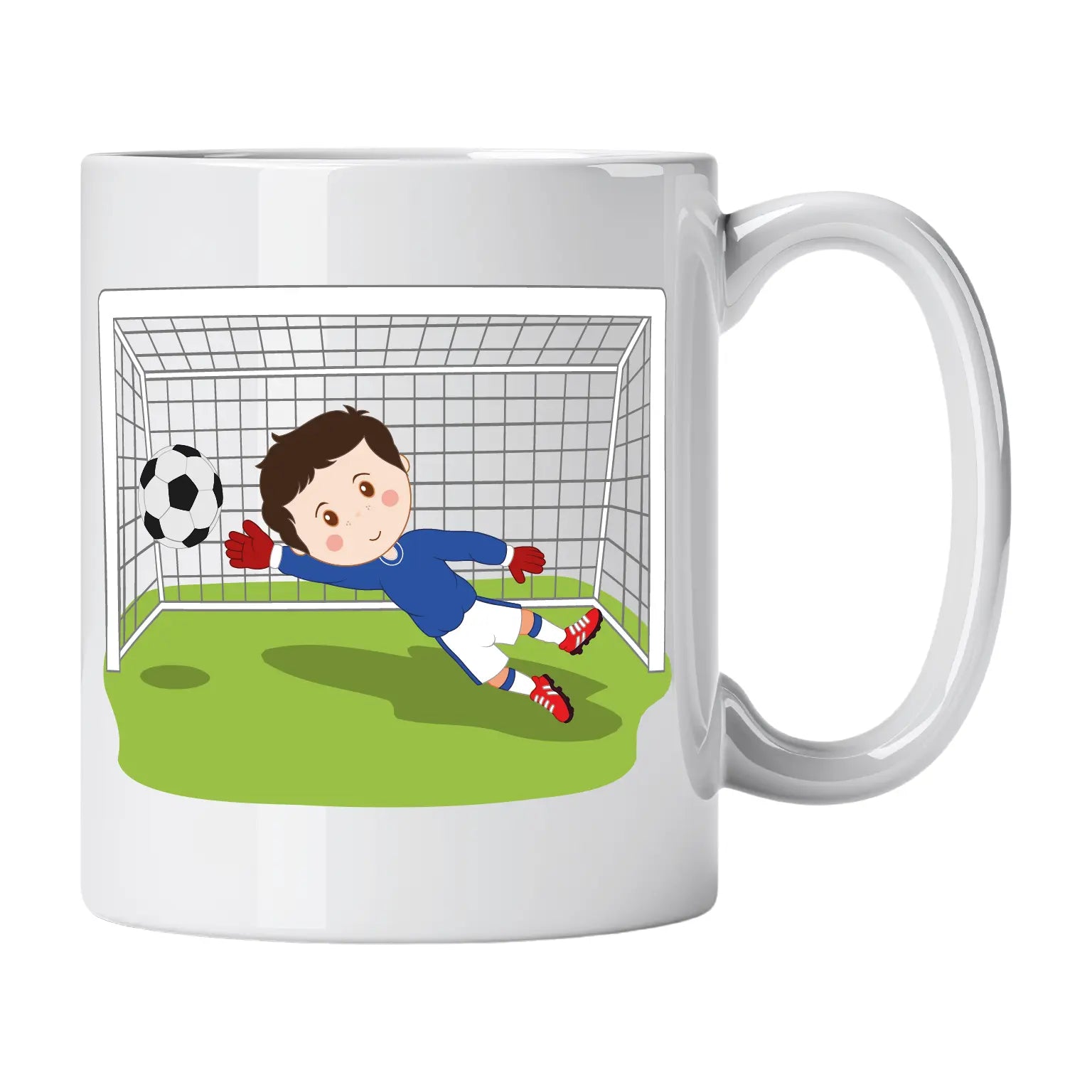 Caneca de Cerâmica Guarda-Redes de Futebol Homem | Cucawik