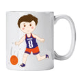 Caneca de Cerâmica Jogador de Basquetebol | Cucawik