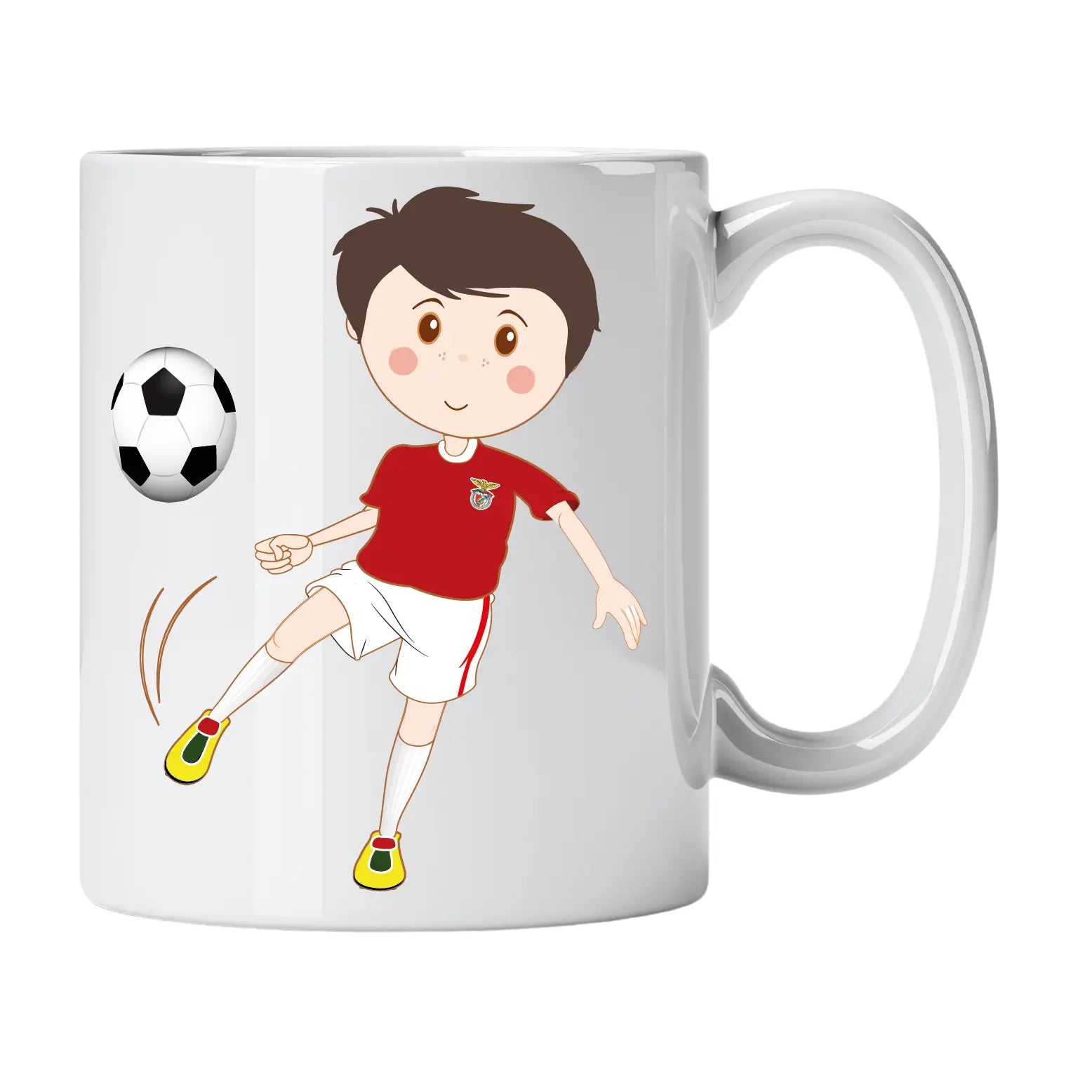 Caneca de Cerâmica Jogador de Futebol do Benfica | Cucawik