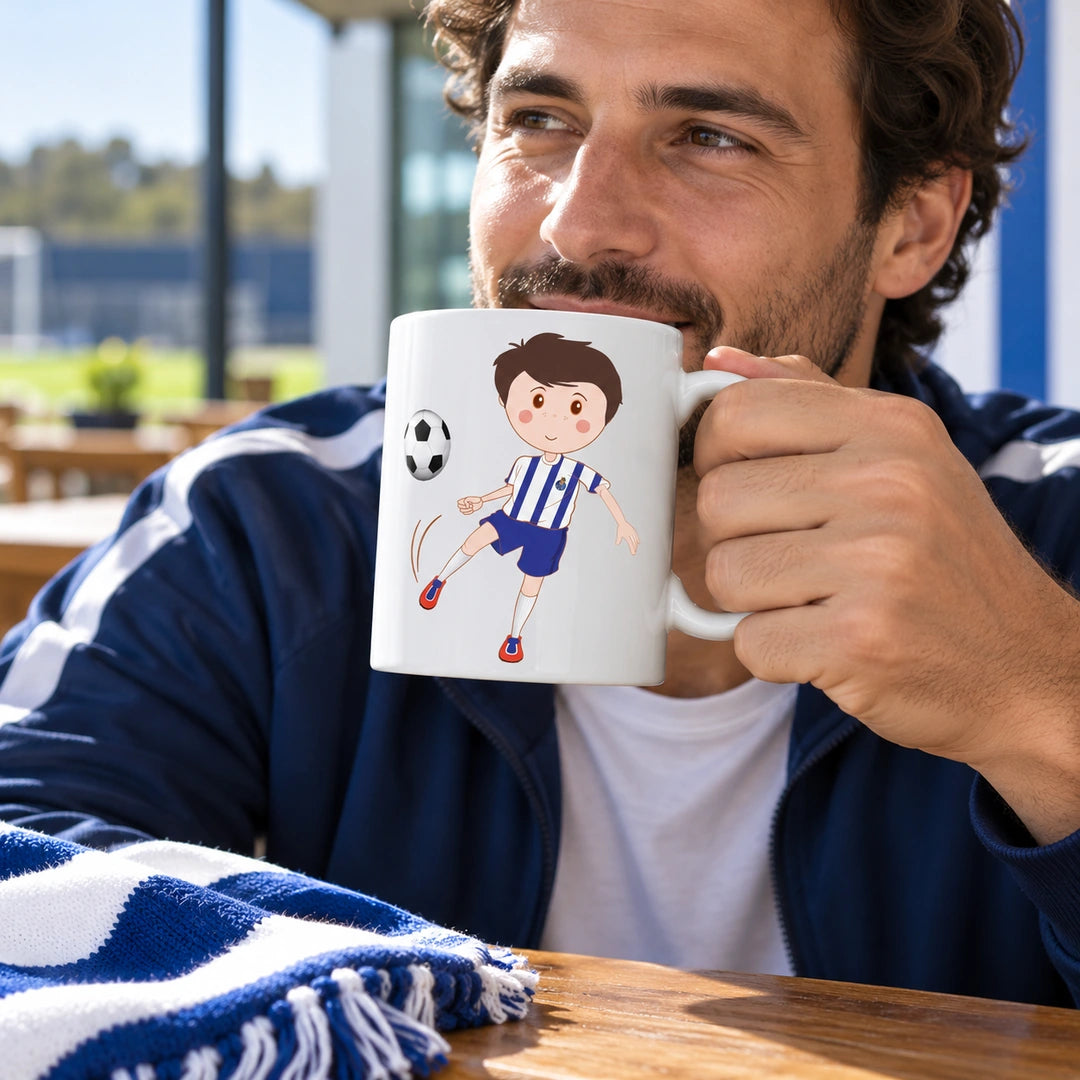 Caneca de Cerâmica Jogador de Futebol do Porto em utilização | Cucawik