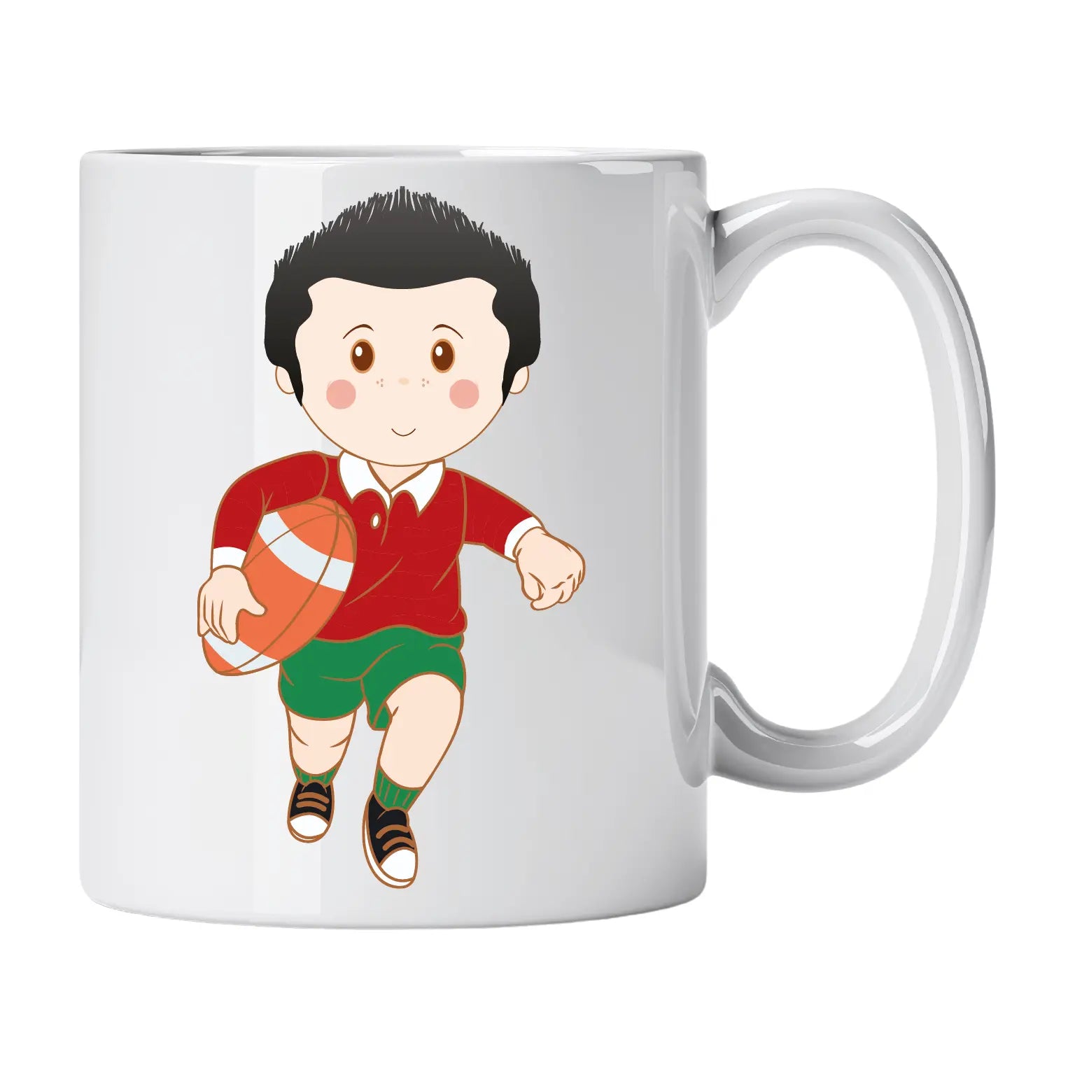 Caneca de Cerâmica Jogador Rugby | Cucawik