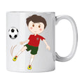 Caneca de Cerâmica Jogador de Futebol da Seleção | Cucawik