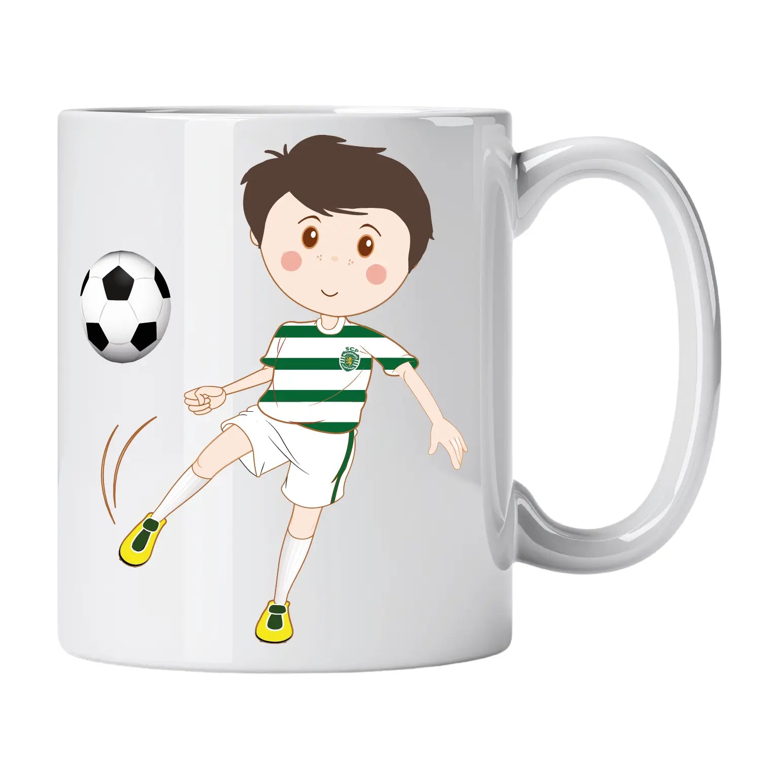 Caneca de Cerâmica Jogador de Futebol do Sporting | Cucawik