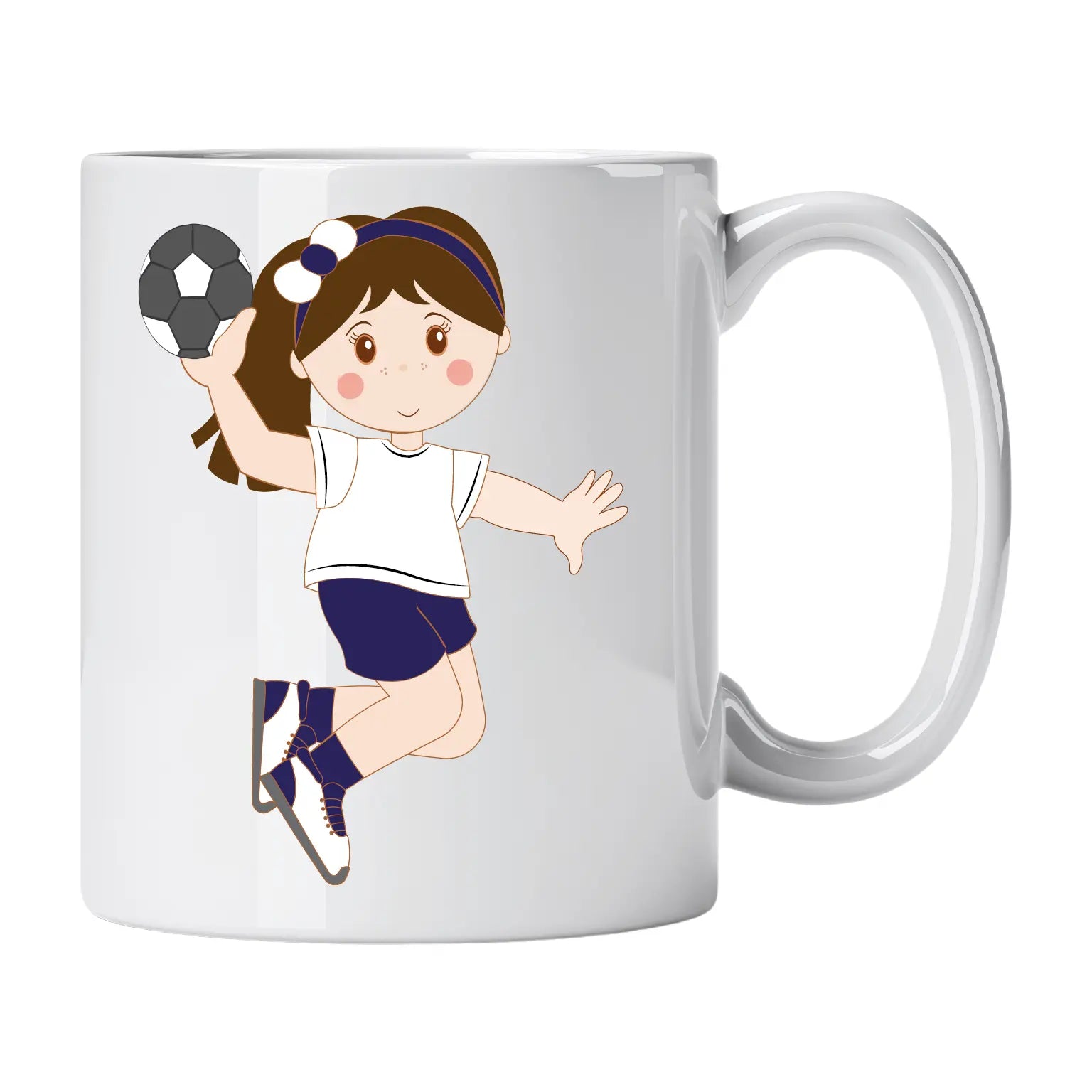Caneca de Cerâmica Jogadora de Andebol | Cucawik