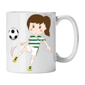 Caneca de Cerâmica Jogadora de Futebol do Sporting | Cucawik