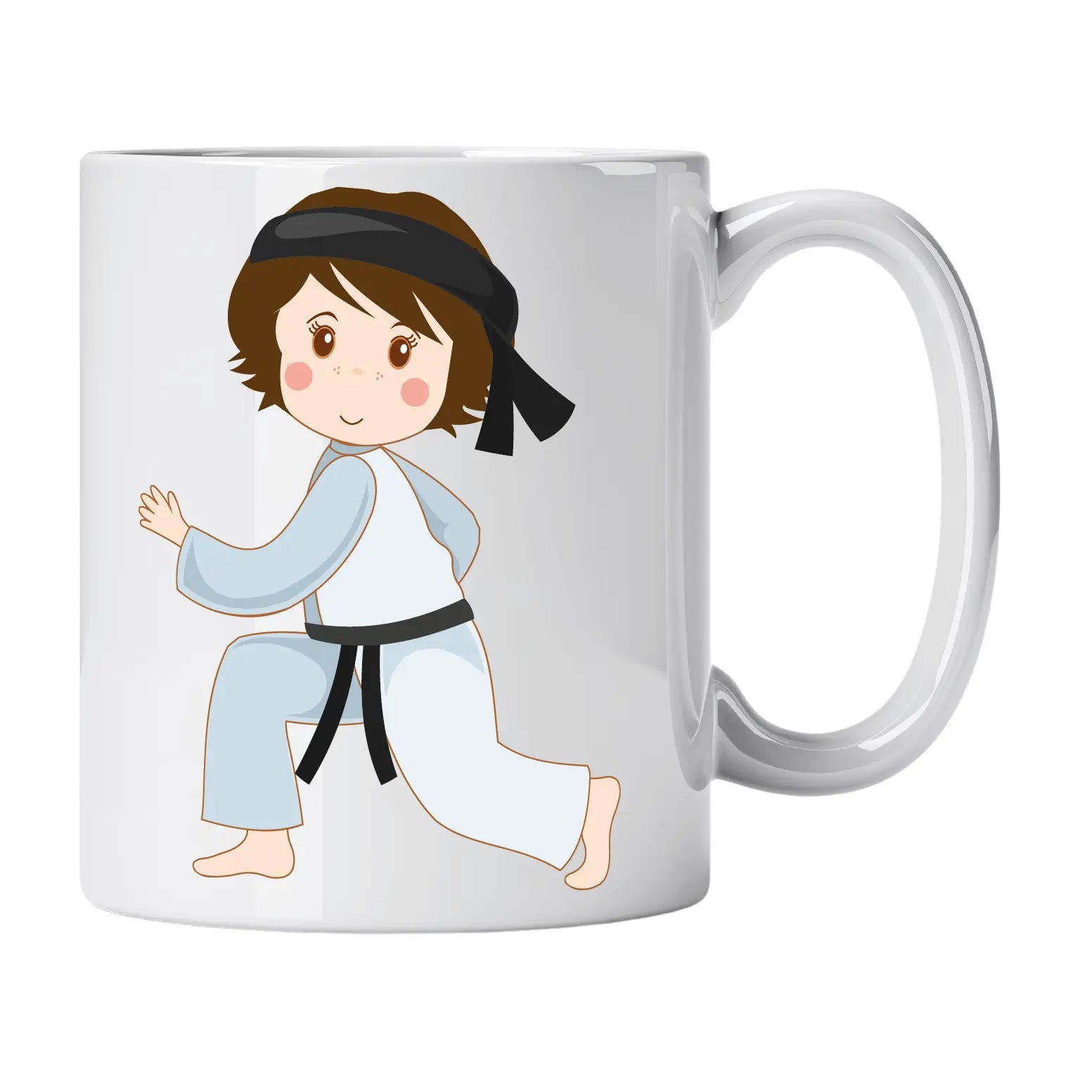 Caneca de Cerâmica Judoca e Karateca Mulher | Cucawik