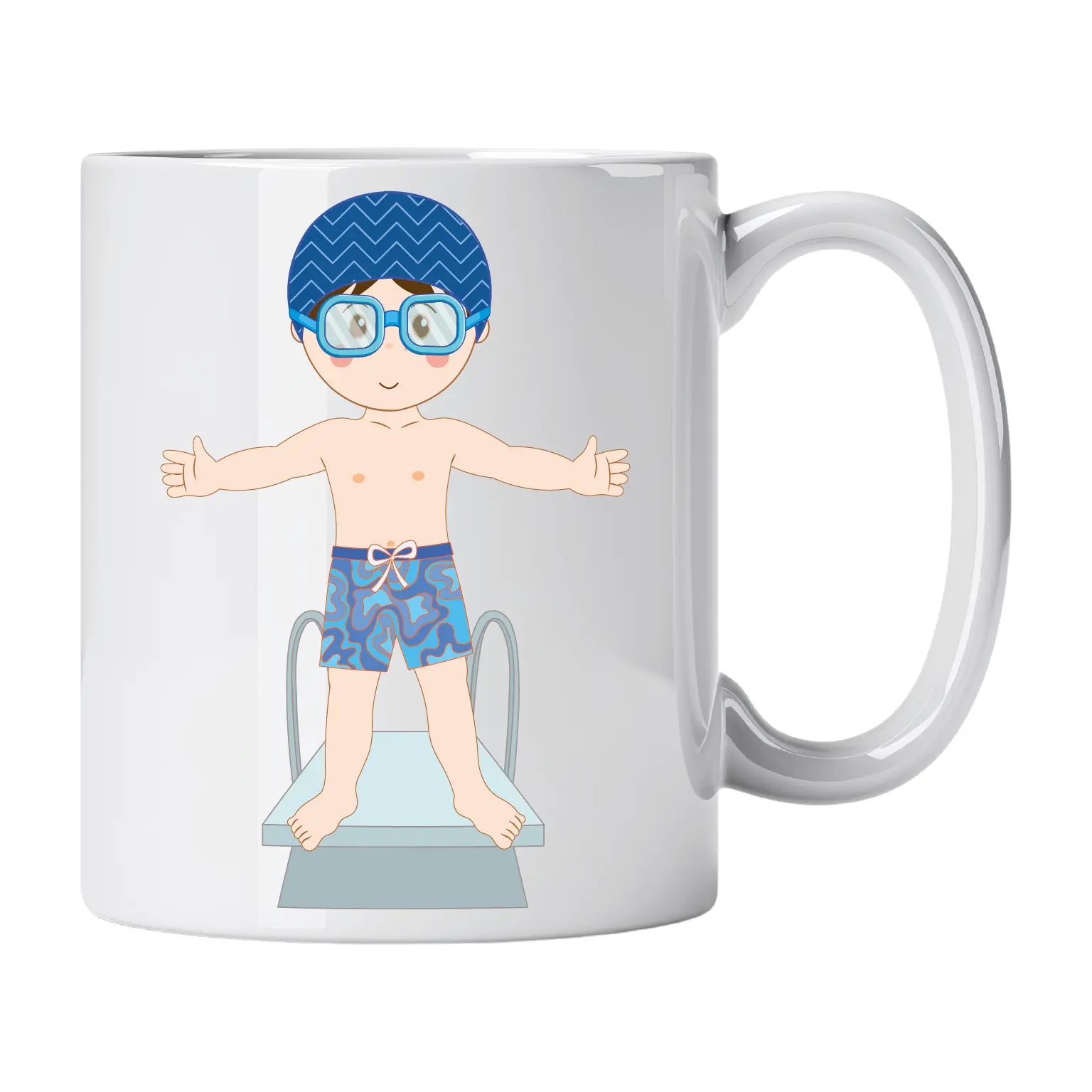 Caneca de Cerâmica Nadador | Cucawik