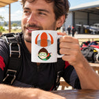 Caneca de Cerâmica Paraquedista em utilização | Cucawik