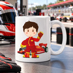 Caneca de Cerâmica Piloto Fórmula 1 em ambiente lifestyle | Cucawik