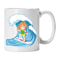 Caneca de Cerâmica Surfista Mulher | Cucawik