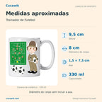 Caneca de Cerâmica Treinador de Futebol — Medidas aproximadas | Cucawik
