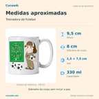 Caneca de Cerâmica Treinadora de Futebol — Medidas aproximadas | Cucawik