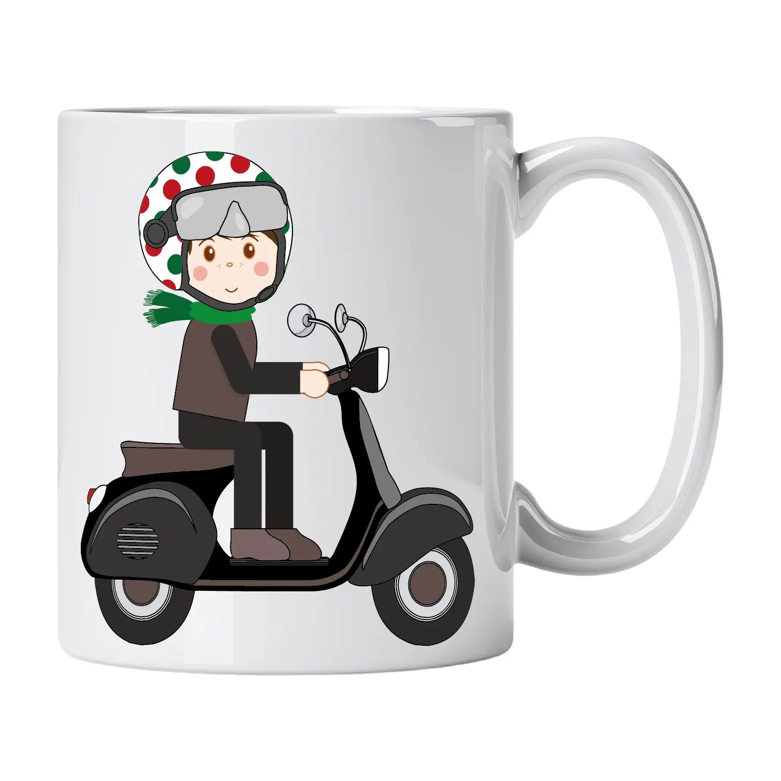 Caneca de Cerâmica Condutor de Vespa | Cucawik