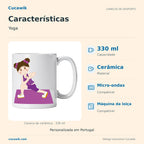 Caneca de Cerâmica Yoga — Características | Cucawik