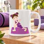 Caneca de Cerâmica Yoga em ambiente lifestyle | Cucawik