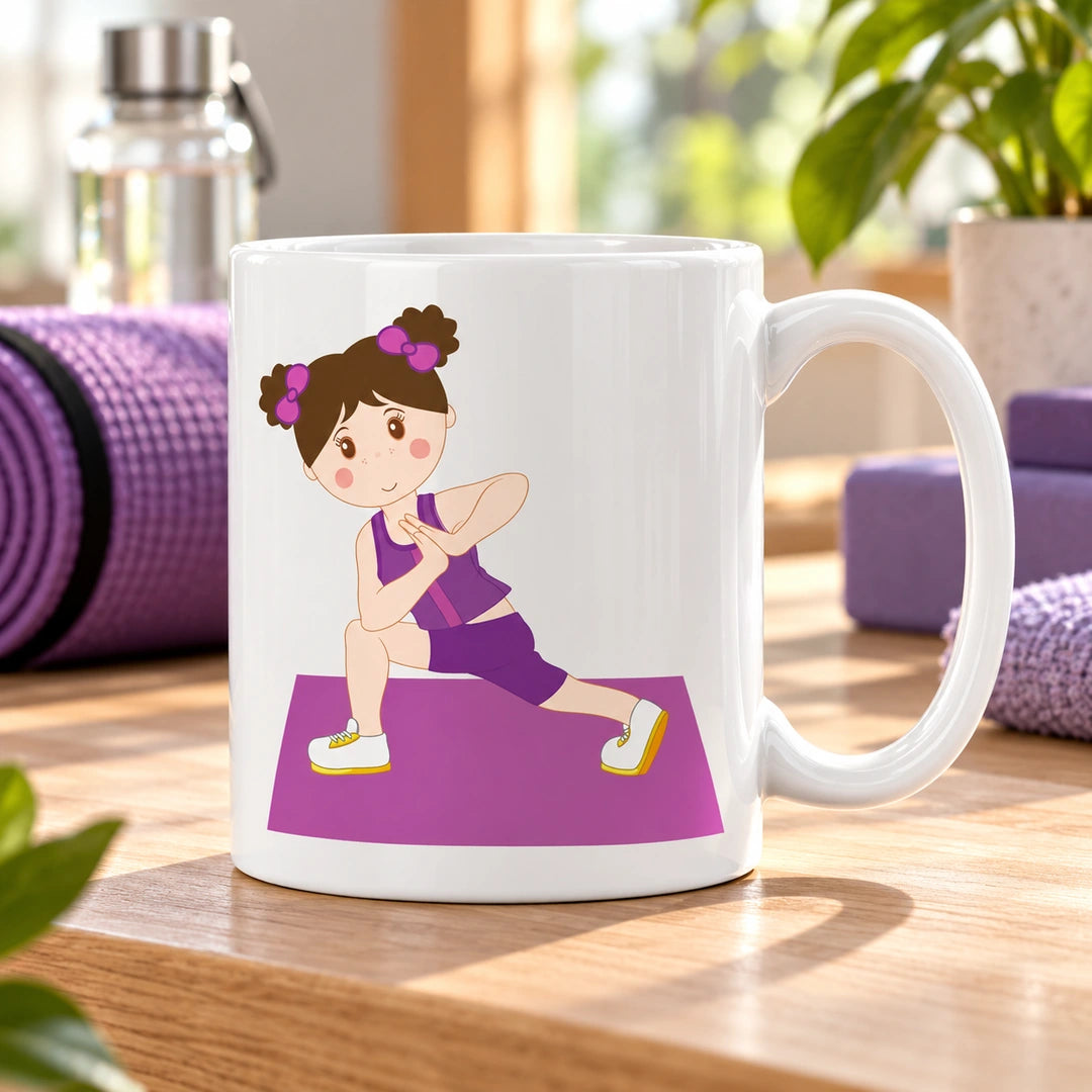 Caneca de Cerâmica Yoga em ambiente lifestyle | Cucawik