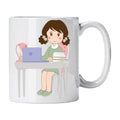 Caneca de Cerâmica Estudante Mulher | Cucawik