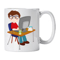 Caneca de Cerâmica Estudante Homem | Cucawik