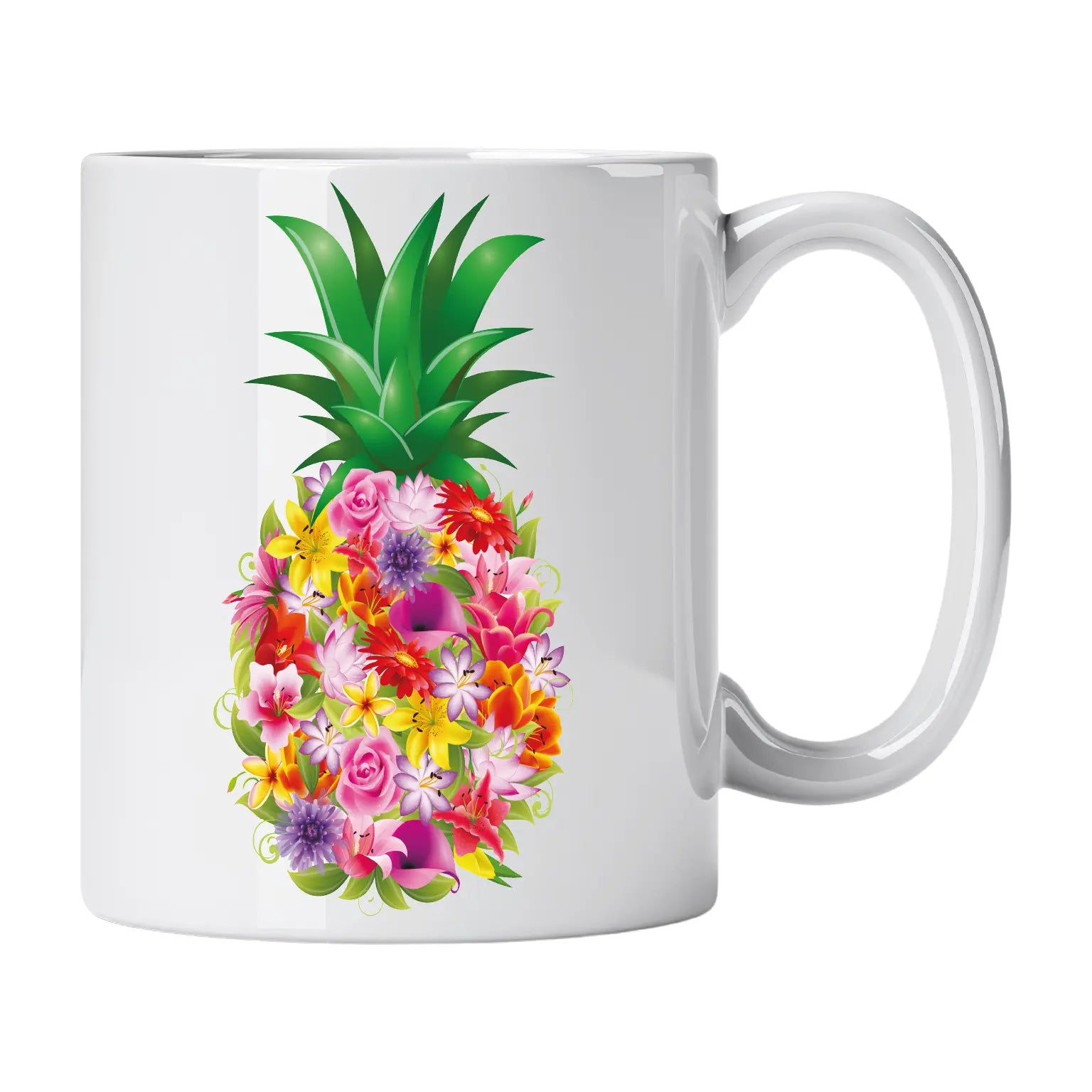 Mug with Pineapple in Cucawik Flowers