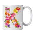 Caneca com Letra de Flores K Cucawik - Cucawik