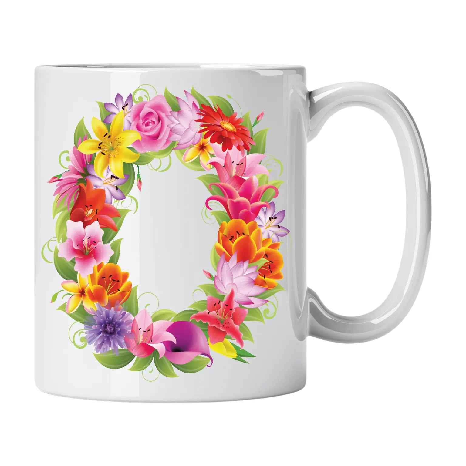 Caneca com Letra de Flores O Cucawik - Cucawik