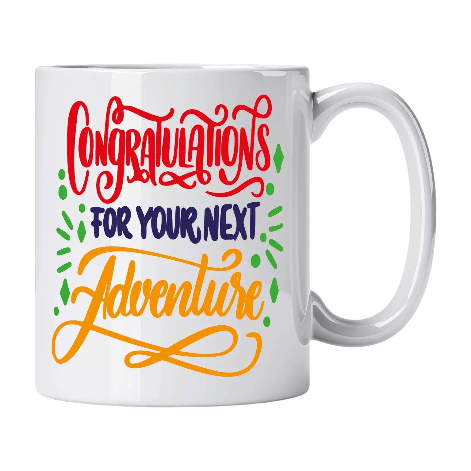 Caneca com Frase "Congratulations on Your Next Adventure" Cucawik - Cucawik