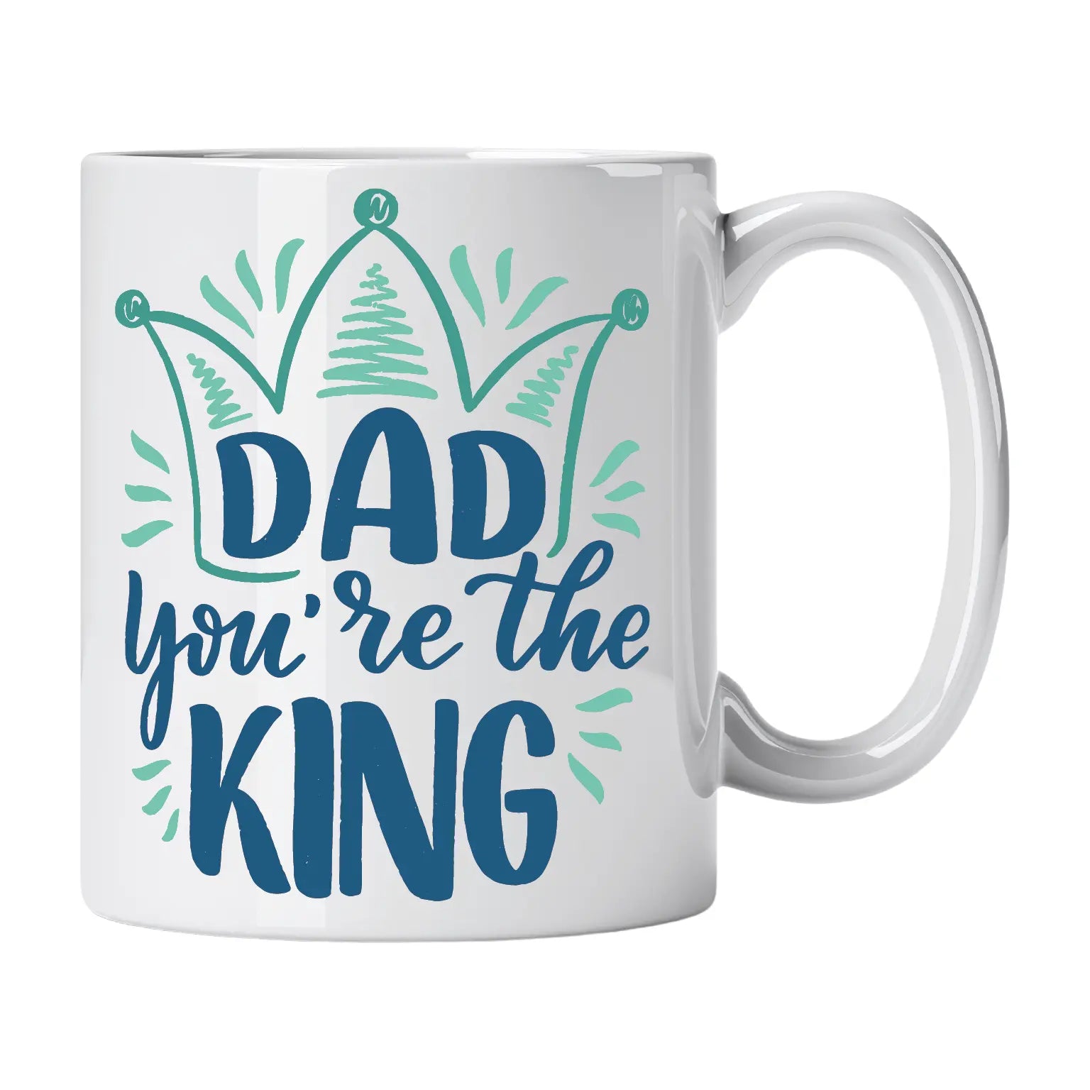 Caneca com Frase "Dad You’re the King" Cucawik - Cucawik