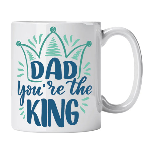 Caneca com Frase "Dad You’re the King" Cucawik - Cucawik