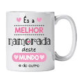 Caneca com Frase "Para Uso Exclusivo da Melhor Namorada do Mundo" Cucawik - Cucawik