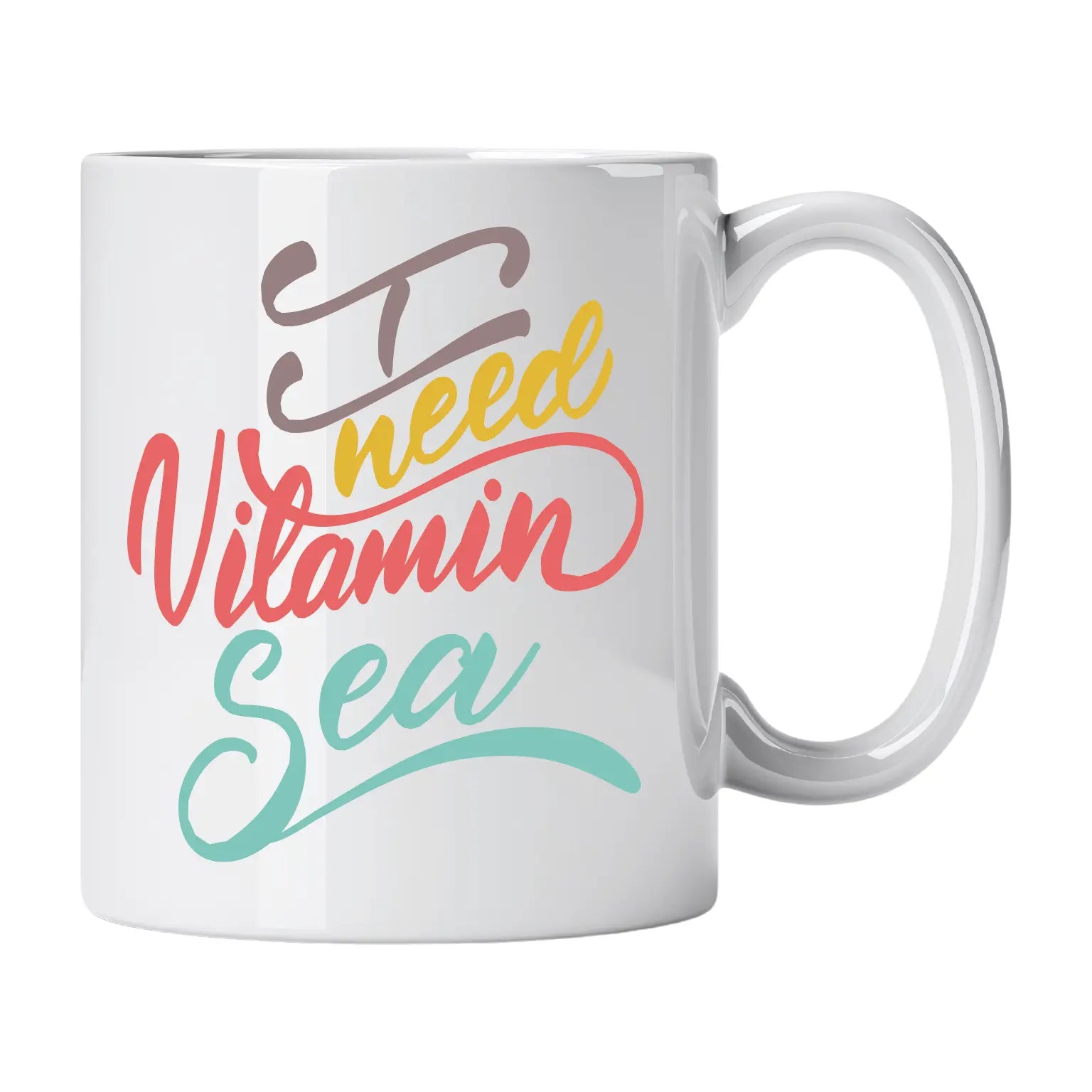 Caneca com Frase "I Need Vitamin Sea" Cucawik - Cucawik