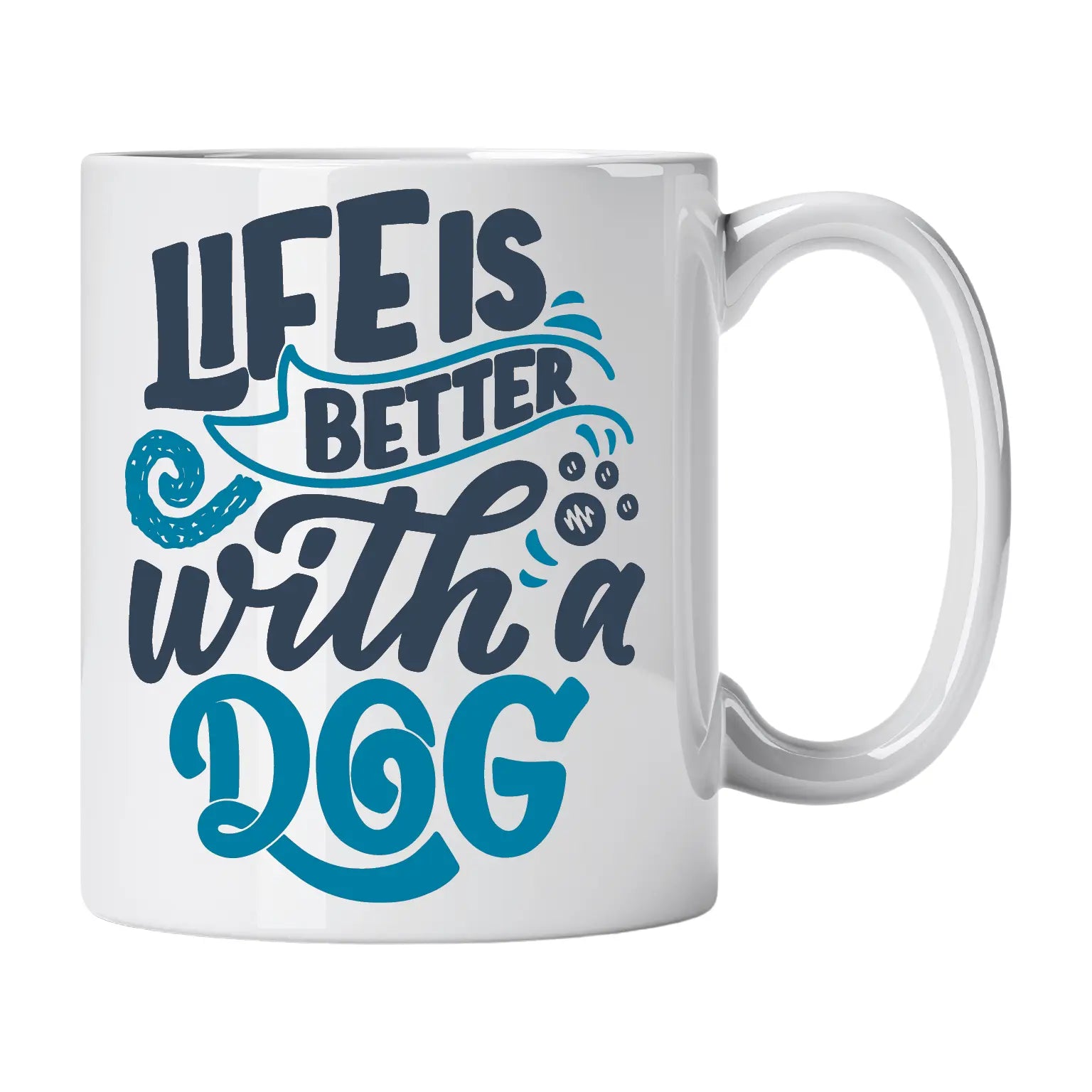 Caneca com Frase "Life Is Better With a Dog" Cucawik - Cucawik