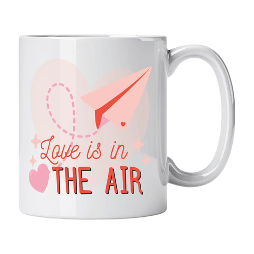 Caneca com Frase "Love Is in the Air" Cucawik - Cucawik
