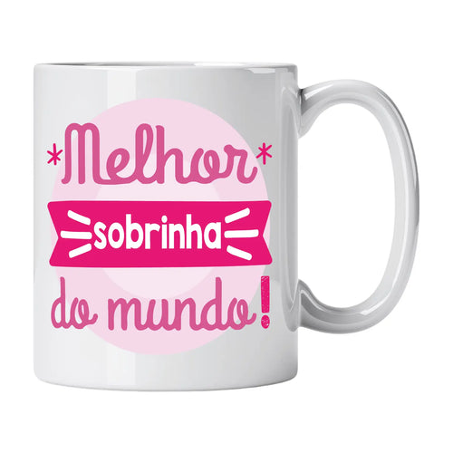 Caneca com Frase "Melhor Sobrinho do Mundo!" Cucawik - Cucawik