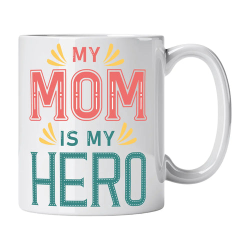 Caneca com Frase "My Mom Is My Hero" Cucawik - Cucawik