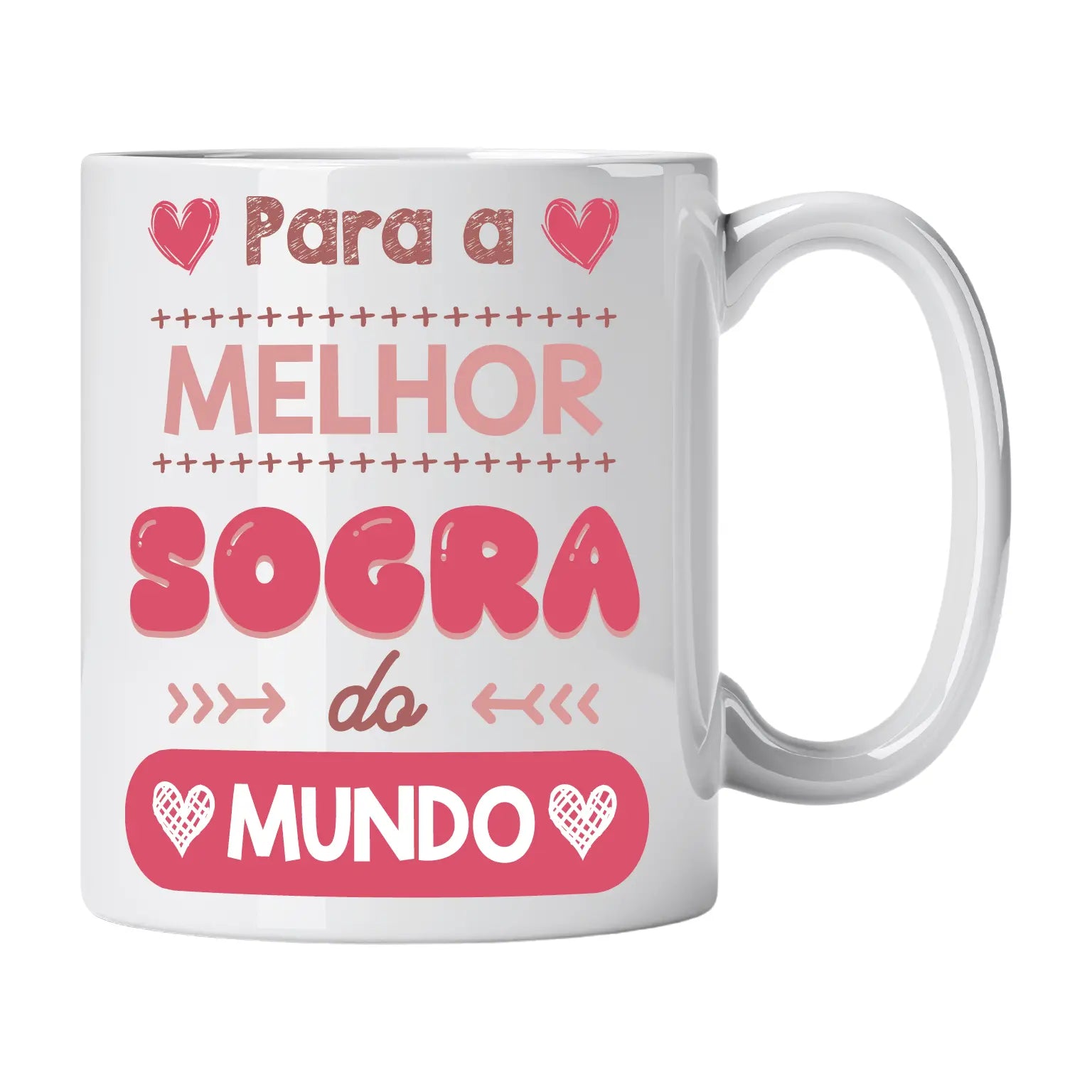 Caneca com Frase "Para a Melhor Sogra do Mundo" Cucawik - Cucawik