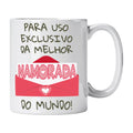 Mug with Phrase "For the Exclusive Use of the Best Girlfriend in the World" Cucawik