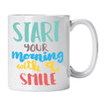 Caneca com Frase "Start Your Morning with a Smile" Cucawik - Cucawik