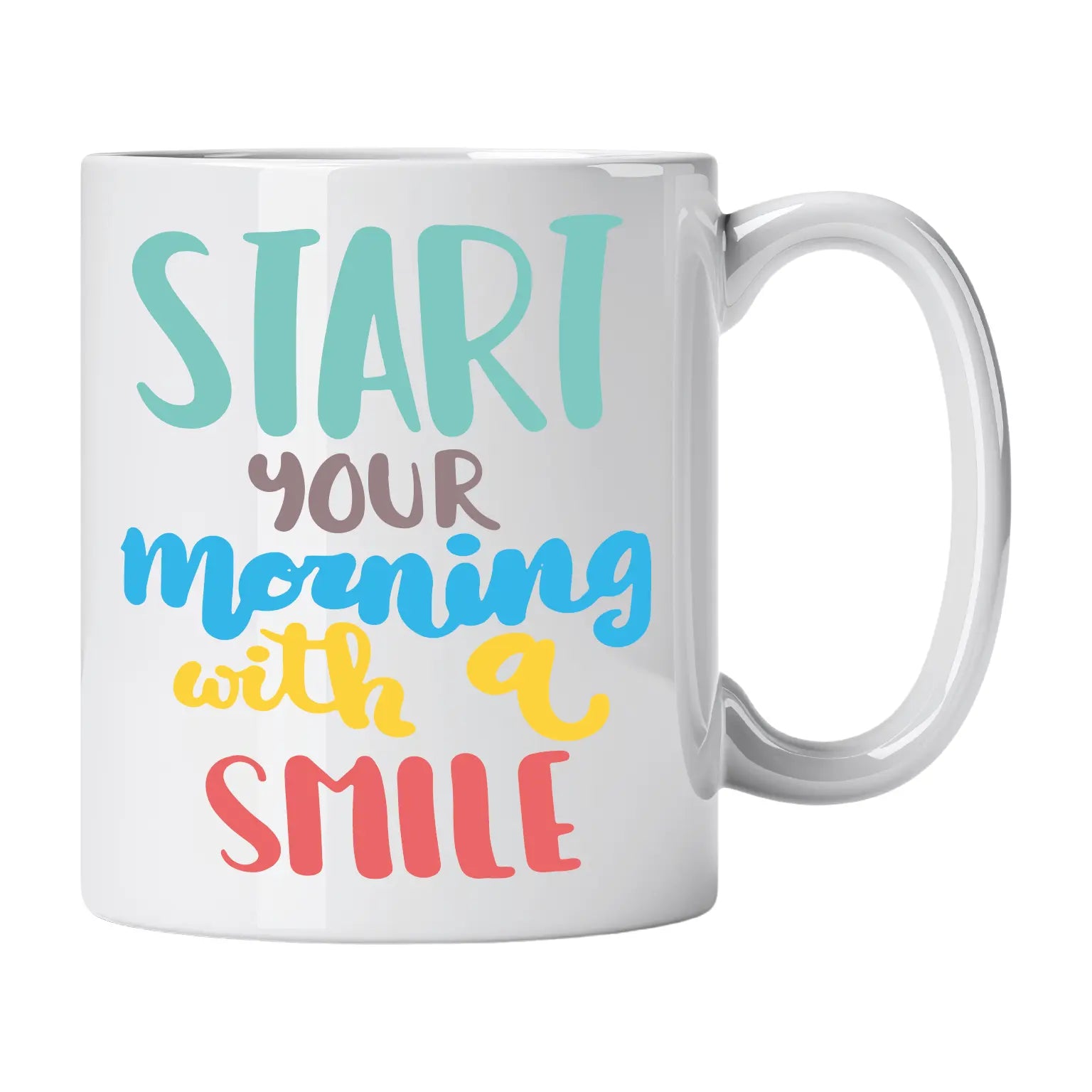 Caneca com Frase "Start Your Morning with a Smile" Cucawik - Cucawik