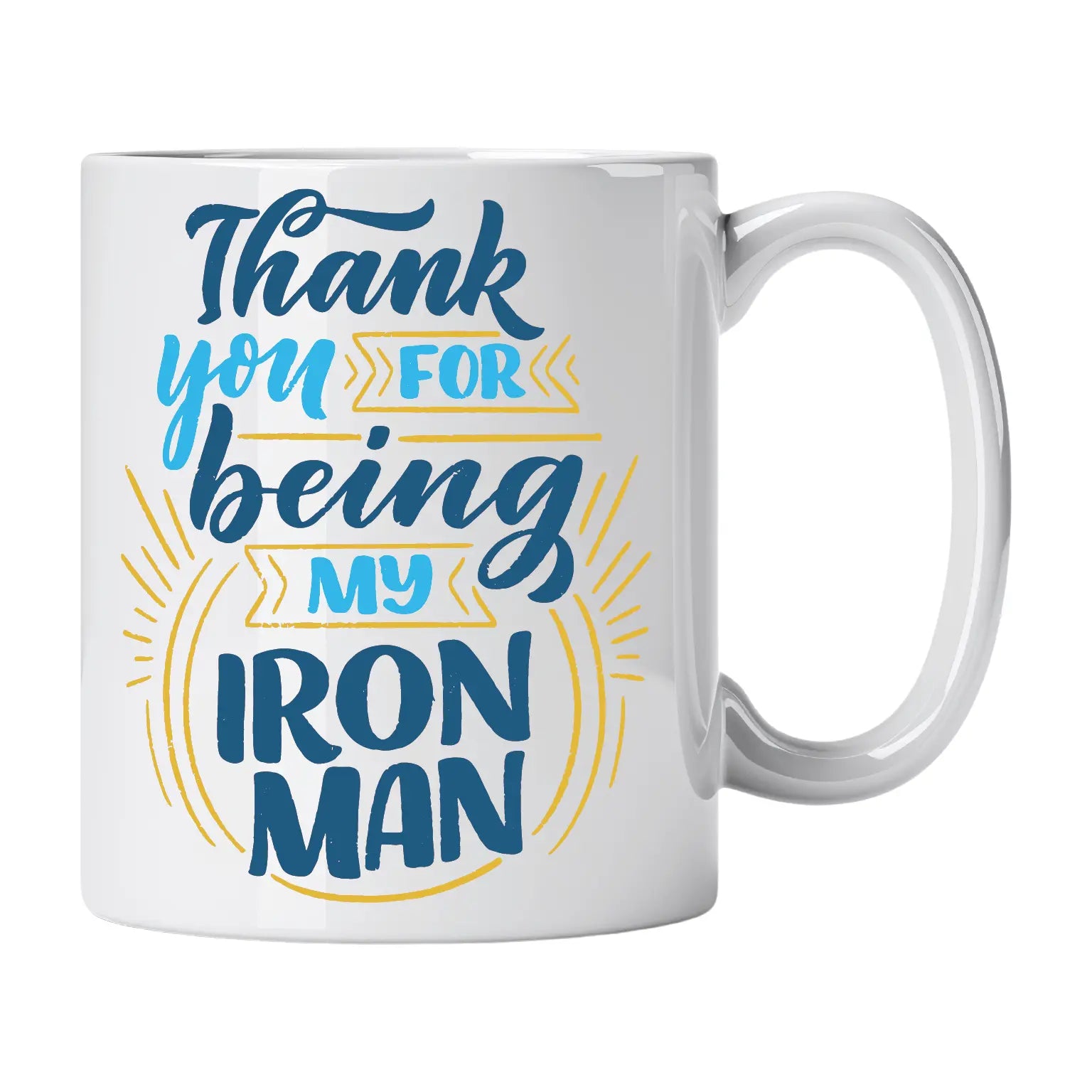 Caneca com Frase "Thank You for Being My Iron Man" Cucawik - Cucawik