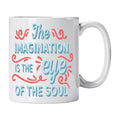 Caneca com Frase "The Imagination Is the Eye of the Soul" Cucawik - Cucawik