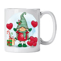 Caneca com Gnoma de Natal Presentes e Balões de Corações | Cucawik